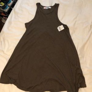 FREE PEOPLE olive green beach dress